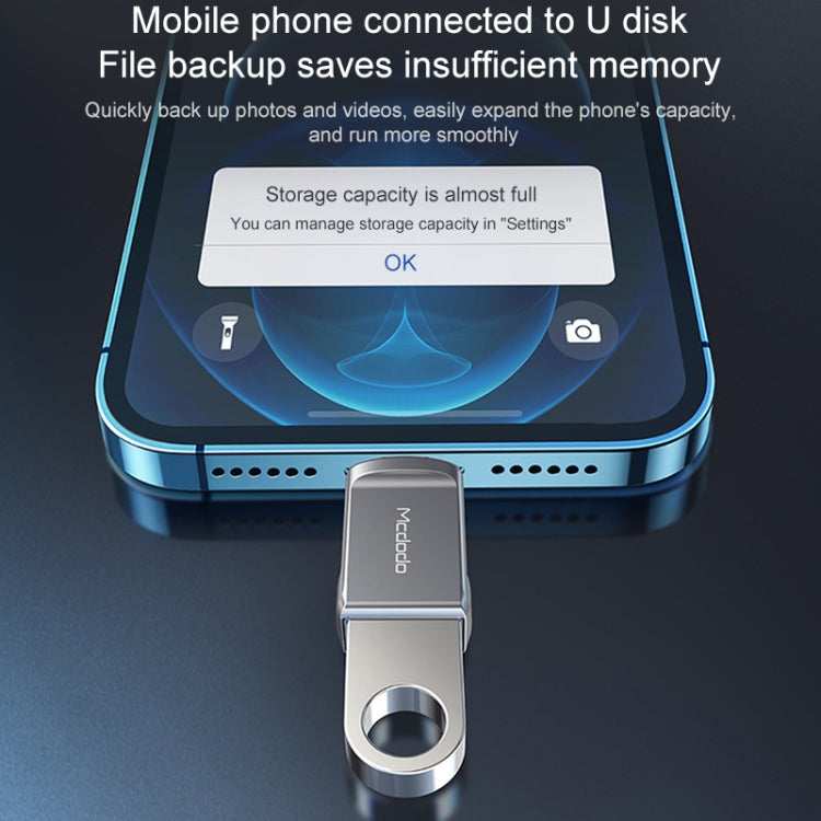 MCDODO USB 3.0 Femelle vers 8 Broches Mâle OTG Convertisseur Clé USB, 8 Broches