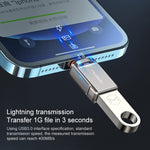 MCDODO USB 3.0 Femelle vers 8 Broches Mâle OTG Convertisseur Clé USB, 8 Broches