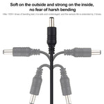 Câble d'extension prise d'alimentation DC femelle vers mâle 5,5 x 2,1 mm 22AWG de 1 m pour ordinateur portable, 1 m 5,5 x 2,1 mm
