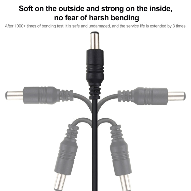 Câble d'extension prise d'alimentation DC femelle vers mâle 5,5 x 2,1 mm 22AWG de 1 m pour ordinateur portable, 1 m 5,5 x 2,1 mm