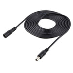 Câble d'extension prise d'alimentation DC femelle vers mâle 5,5 x 2,1 mm 22AWG de 2 m pour ordinateur portable, 2 m 5,5 x 2,1 mm