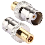 2 Fiches BNC Femelle vers SMB Femelle, Femelle vers SMB Femelle