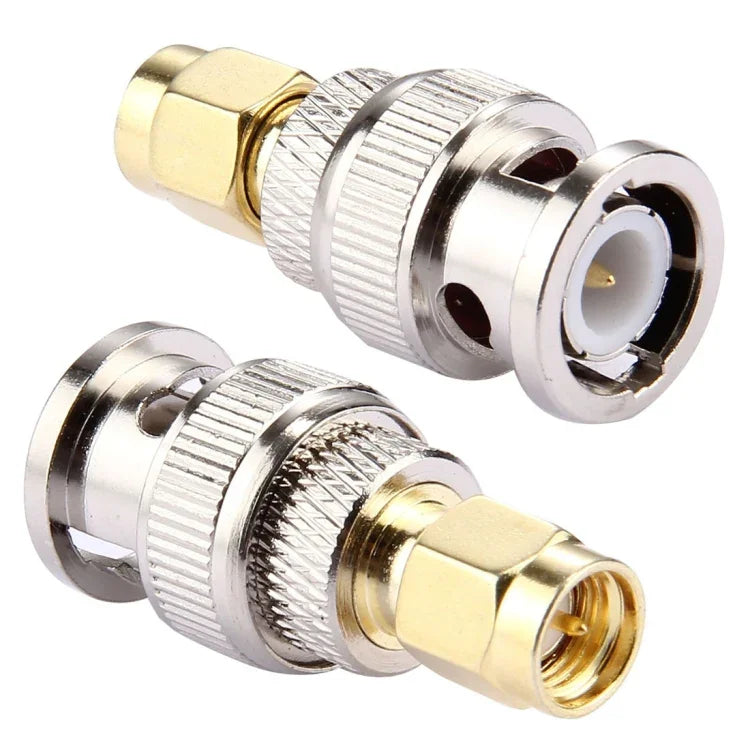 2 connecteurs BNC mâle vers SMA mâle, mâle vers SMA mâle