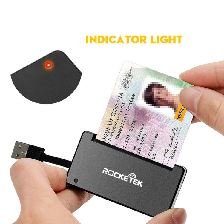 Lecteur de carte intelligente ROCKETEK SCR3 CAC ID SIM Chip, SCR3