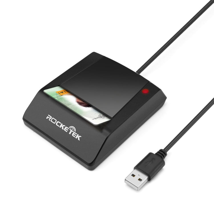 Lecteur de carte à puce intelligente ROCKETEK RT-SCR4 CAC IC SIM, RT-SCR4