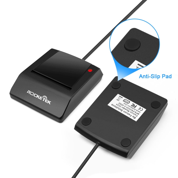 Lecteur de carte à puce intelligente ROCKETEK RT-SCR4 CAC IC SIM, RT-SCR4