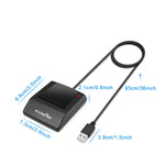 Lecteur de carte à puce intelligente ROCKETEK RT-SCR4 CAC IC SIM, RT-SCR4