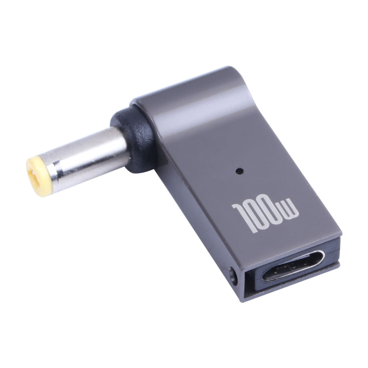 Adaptateur de charge ordinateur 100W USB-C / Type-C femelle vers DC 5,5 x 2,5 mm mâle pour Lenovo, Type-C femelle vers DC 5,5x2,5 mm mâle