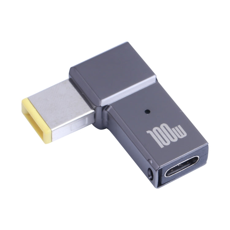 Adaptateur de charge ordinateur 100W USB-C / Type-C femelle vers grand carré pour Lenovo, Type-C femelle vers grand carré