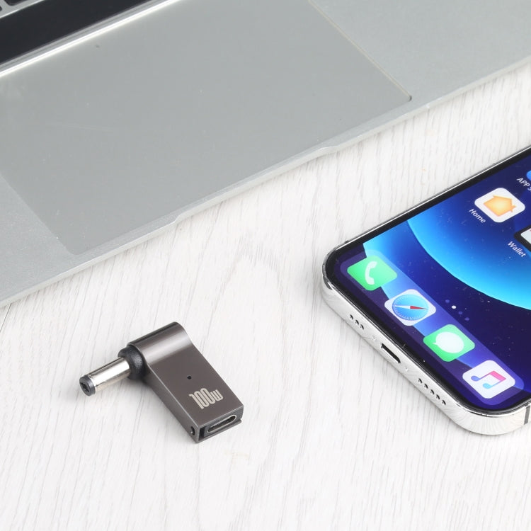 Adaptateur de charge ordinateur 100W USB-C / Type-C femelle vers DC 5.5 x 2.1mm mâle, Type-C femelle vers DC 5.5 x 2.1mm mâle