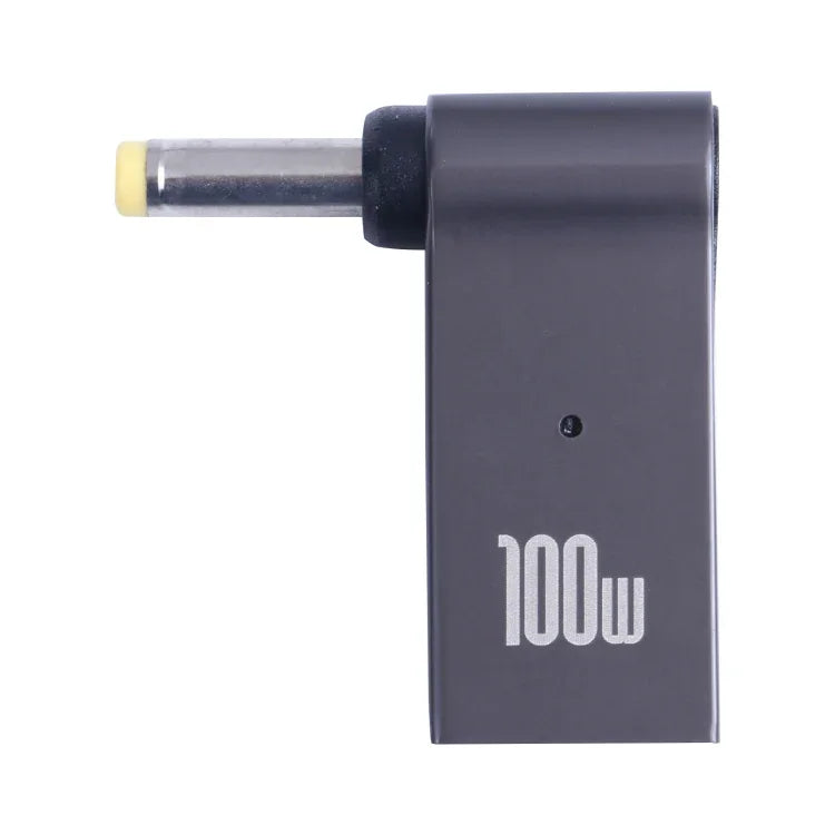 Adaptateur de charge d'ordinateur 100W USB-C / Type-C Femelle vers DC 4.0x1.7mm Mâle pour Lenovo, Type-C Femelle vers DC 4.0x1.7mm Mâle (Jaune)