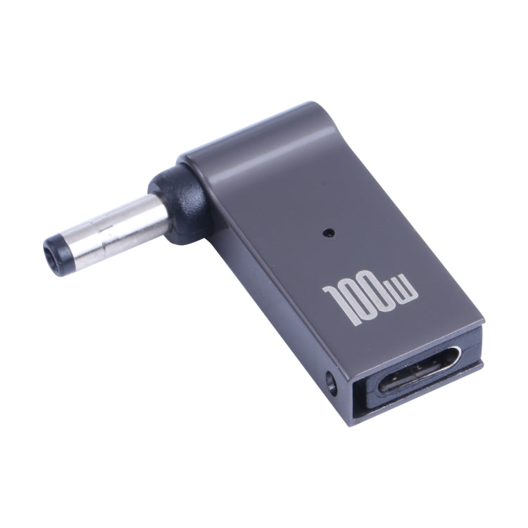 Adaptateur de charge ordinateur 100W USB-C / Type-C femelle vers DC 4.0x1.7mm mâle pour Lenovo, Type-C femelle vers DC 4.0x1.7mm mâle (noir)