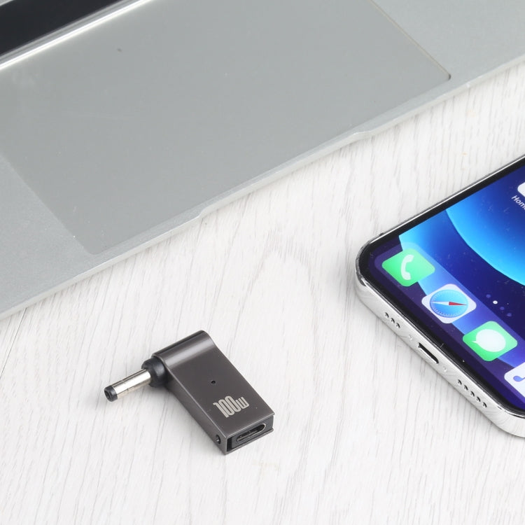 Adaptateur de charge ordinateur 100W USB-C / Type-C femelle vers DC 4.0x1.7mm mâle pour Lenovo, Type-C femelle vers DC 4.0x1.7mm mâle (noir)