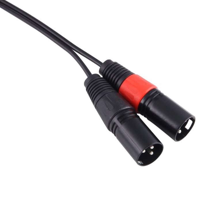 Câble adaptateur audio connecteur mâle 3.5mm vers XLR CANNON mâle 3 broches, tête métallique 30cm, mâle 3.5mm