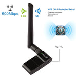 Adaptateur Ethernet sans fil double bande 600Mbps 11AC USB EDUP EP-AC1635 avec antenne 2dBi pour ordinateur portable / PC, EP-AC1635
