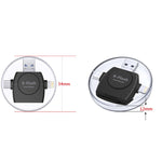 Lecteur de cartes SD/TF X-Flash R01 3 en 1, interface 8 broches + USB-C / Type-C + Micro USB
