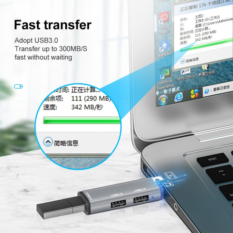 Station d’accueil multifonction 3 en 1 Type-C / USB-C HUB ADS-302C, ADS-302C