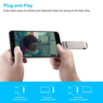 Clé USB 3-en-1 Richwell 128 Go Micro USB + 8 broches + USB 3.0 rotative coulissante en métal avec fonction OTG, 128 Go