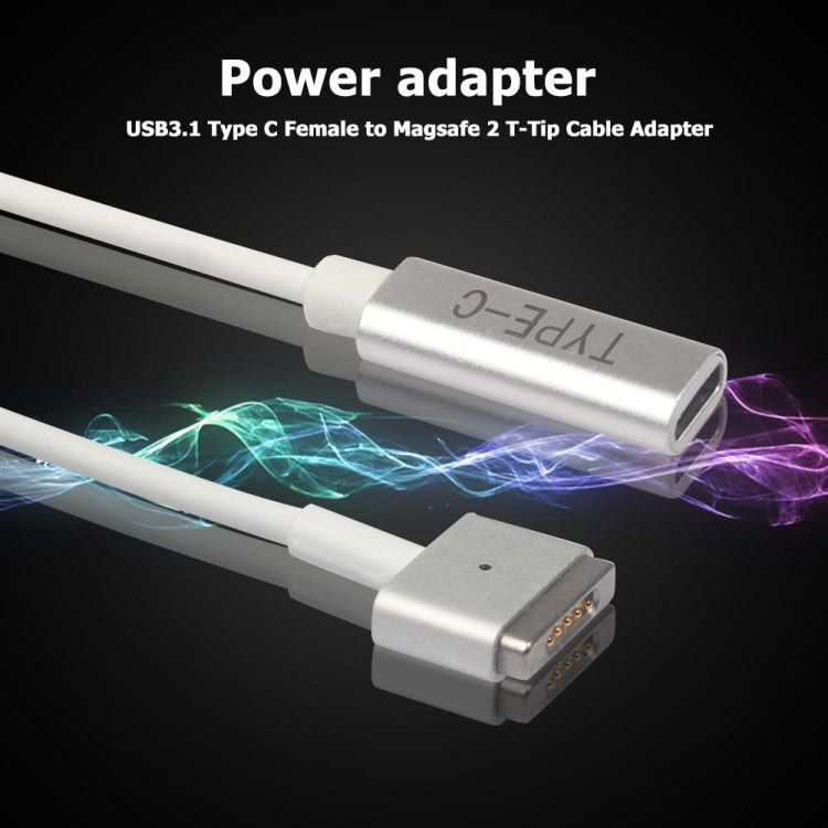 Adaptateur de charge PD 5 broches MagSafe 2 (forme en T) vers USB-C / Type-C, Type-C vers MagSafe 2