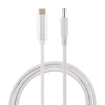 Câble de charge alimentation ordinateur portable HP USB-C / Type-C vers 7.4 x 0.6mm, longueur du câble : environ 1,5 m, Type-C vers 7.4 x 0.6mm