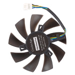 Ventilateur de remplacement à deux roulements à billes 4 broches T129215SU pour MSI Gigabyte GTX 1060 RX 480 460 570 580 R9 290X RX 550, diamètre : 85 mm, 4 broches mâle