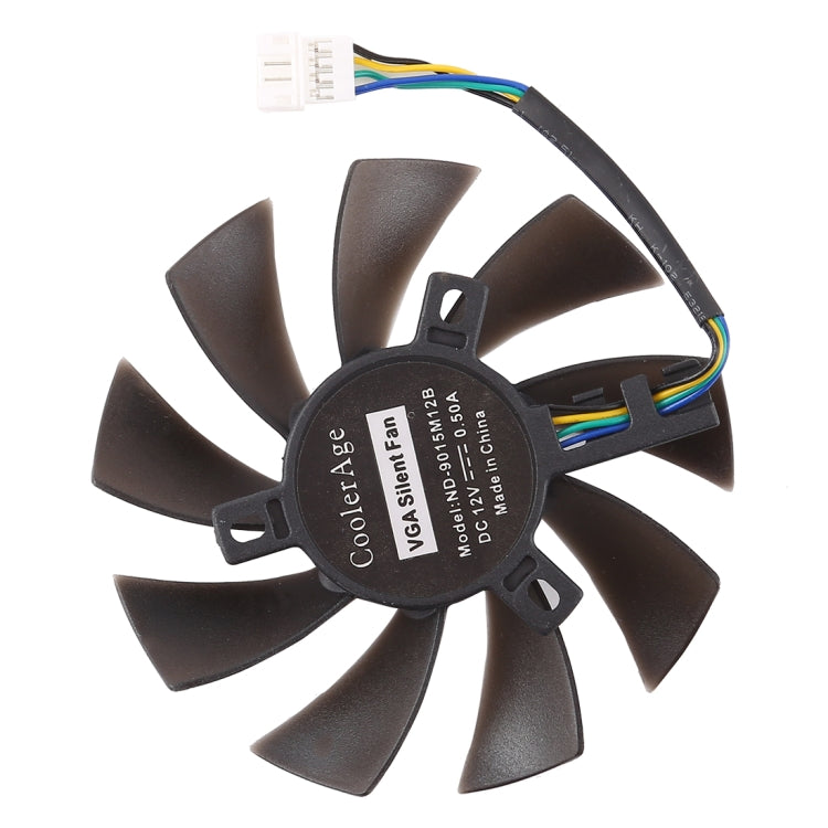 Ventilateur de remplacement à deux roulements à billes 4 broches T129215SU pour MSI Gigabyte GTX 1060 RX 480 460 570 580 R9 290X RX 550, diamètre : 85 mm, 4 broches mâle