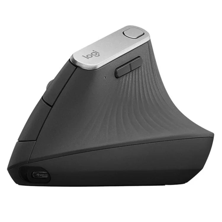 Souris optique verticale ergonomique sans fil Logitech MX Vertical 4000 DPI USB-C / Type-C + Unifying + Bluetooth trois modes, MX Vertical