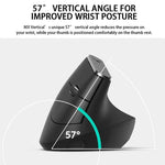 Souris optique verticale ergonomique sans fil Logitech MX Vertical 4000 DPI USB-C / Type-C + Unifying + Bluetooth trois modes, MX Vertical