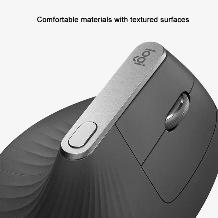 Souris optique verticale ergonomique sans fil Logitech MX Vertical 4000 DPI USB-C / Type-C + Unifying + Bluetooth trois modes, MX Vertical
