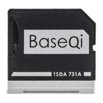 Étui dissimulé en alliage d'aluminium BASEQI pour carte SD haute vitesse, compatible avec l'ordinateur portable Dell XPS 13,3 pouces.
