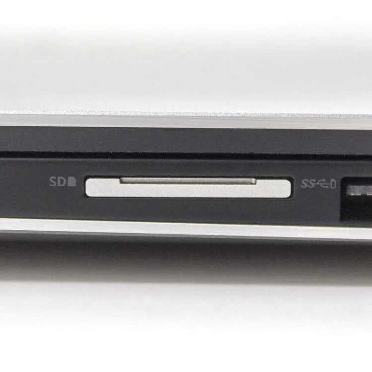 Étui dissimulé en alliage d'aluminium BASEQI pour carte SD haute vitesse, compatible avec l'ordinateur portable Dell XPS 13,3 pouces.