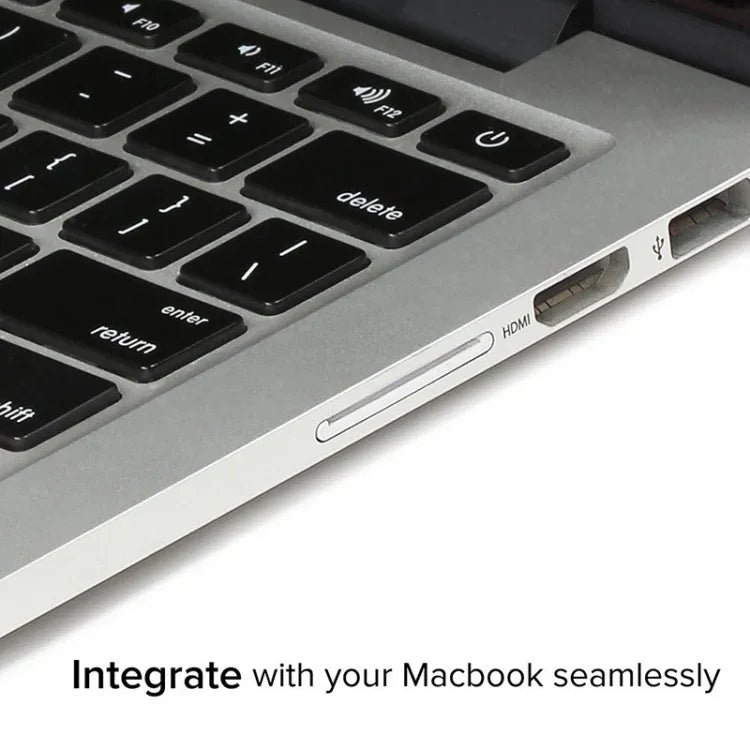 Étui pour carte SD BASEQI 303ASV en alliage d'aluminium dissimulé pour ordinateurs portables Macbook Pro Retina 13,3 pouces