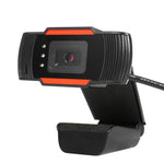 Webcam A870C3 480P USB, caméra Web pour ordinateur avec microphone à absorption acoustique et 3 LED, longueur du câble : 1,4 m, A870C3 (Orange)