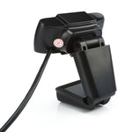 Webcam A870C3 480P USB, caméra Web pour ordinateur avec microphone à absorption acoustique et 3 LED, longueur du câble : 1,4 m, A870C3 (Orange)