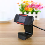 Webcam A870C3 480P USB, caméra Web pour ordinateur avec microphone à absorption acoustique et 3 LED, longueur du câble : 1,4 m, A870C3 (Orange)