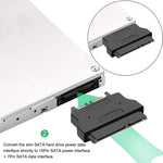 Adaptateur SATA 22 broches femelle vers SATA SLIMLINE 13 broches mâle, SATA 22 broches femelle vers SATA 13 broches