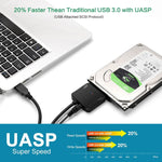 Adaptateur câble professionnel SATA vers USB 3.0 pour disque dur SSD 2,5 / 3,5 pouces, connecteur d'extension 2,5 / 3,5 pouces