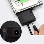 Adaptateur câble professionnel SATA vers USB 3.0 pour disque dur SSD 2,5 / 3,5 pouces, connecteur d'extension 2,5 / 3,5 pouces