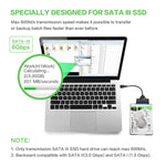 Adaptateur câble professionnel SATA vers USB 3.0 pour disque dur SSD 2,5 pouces, connecteur d'extension 2,5 pouces