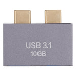 Adaptateur 2 x USB femelle vers 2 x USB-C / Type-C mâle, 2 x USB femelle vers 2 x Type-C mâle