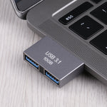 Adaptateur 2 x USB femelle vers 2 x USB-C / Type-C mâle, 2 x USB femelle vers 2 x Type-C mâle