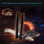 Carte réseau sans fil PCI-E double bande 1200Mbps EDUP EP-9607 avec 2 antennes 6dBi, EP-9607 1200Mbps
