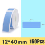 Papier d'impression d'étiquettes code-barres pour JingChen D11, papier d'impression (bleu), papier d'impression (blanc), papier d'impression (jaune), papier d'impression (rose), papier d'impression (vert)