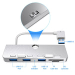 Station d'extension Rocketek pour iMac USB3.0 x 3 + SD / TF multifonction HUB, USB3.0 x 3 + SD / TF