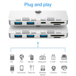 Station d'extension Rocketek pour iMac USB3.0 x 3 + SD / TF multifonction HUB, USB3.0 x 3 + SD / TF