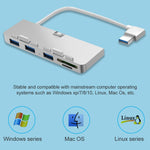 Station d'extension Rocketek pour iMac USB3.0 x 3 + SD / TF multifonction HUB, USB3.0 x 3 + SD / TF
