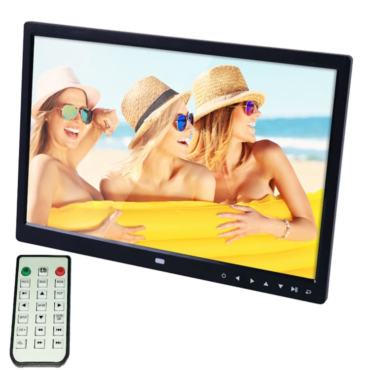 Cadre photo numérique LED 15,0 pouces avec support / télécommande, Allwinner, support USB / carte SD / OTG, 15,0 pouces, Allwinner 15,0 pouces