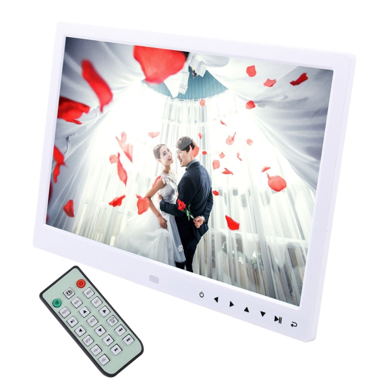 Cadre photo numérique LED 13,0 pouces avec support / télécommande, Allwinner, support USB / carte SD / OTG, 13,0 pouces