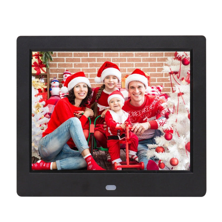 Cadre photo numérique écran TFT 8 pouces AC 100-240V avec support et télécommande, support USB / carte SD, TFT 8 pouces