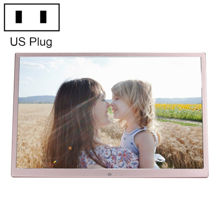 HSD1707 Cadre Photo Numérique à Écran LED 17 pouces 1440X900 Haute Résolution avec Support et Télécommande, Compatible Carte SD / MMC / MS / Port USB, Prise US (Argent), HSD1707 17 pouces